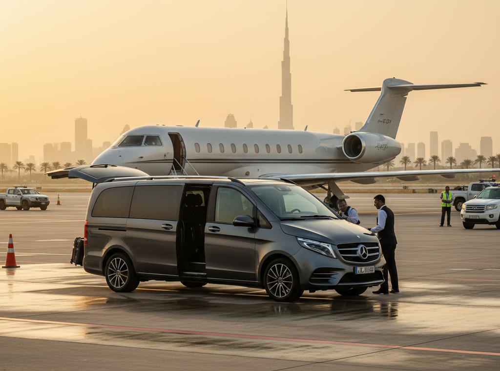 auh vs dxb, chauffeur